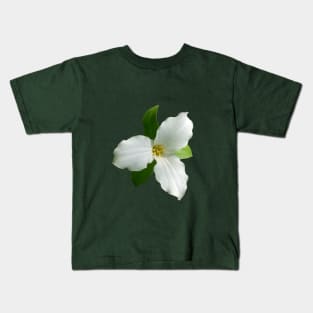 White Trillium Kids T-Shirt